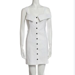 A.L.C. Off The Shoulder White Mini Dress